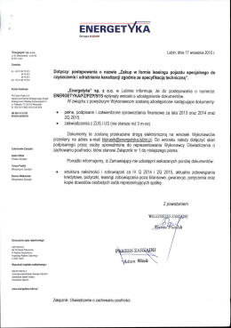 "Energetyka" sp. z o.o.