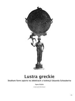 Lustra greckie - Instytut Historii Sztuki Uniwersytetu Wrocławskiego