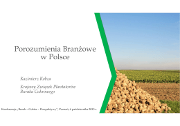 3. Porozumienia Branżowe w Polsce