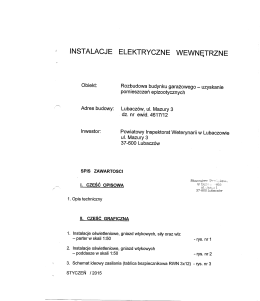 INSTALACJE ELEKTRYCZNE WEWNĘTRZNE - piw