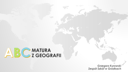 ABC Matura z Geografii - Zespół Szkół w Gródkach