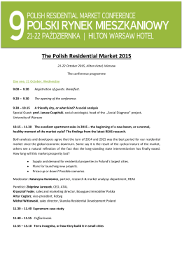 The Polish Residential Market 2015
