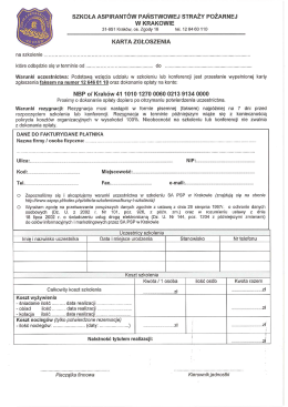 Szkoła Aspirant&oacute;w Państwowej Straży Pożarnej w Krakowie