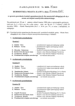 ZARZĄDZENIE Nr 0050-?2/2015