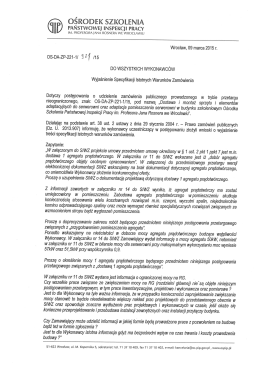 Wyjaśnienie SIWZ