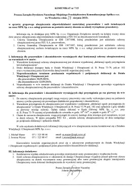 - "Solidarność" przy MPK Sp. z oo we