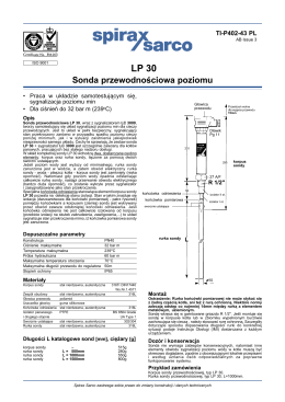 LP30 Przewodnościowa sonda poziomu