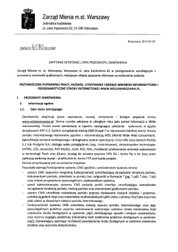 zapytanie ofertowe - Zarząd Mienia m.st. Warszawy