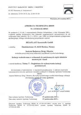 INSTYTUT BADchzY DR&Oacute;G 1 MosT&oacute;w