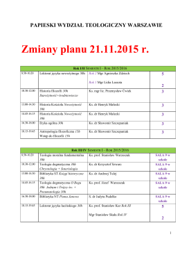 Plan wykładów CIBnS II 21 11 2015 zmiana planu