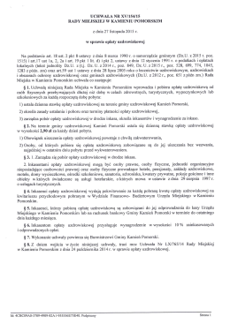 XV-154-15 UCHWAŁA W SPRAWIE OPŁATY UZDROWISKOWEJ
