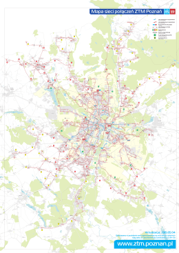 Mapa sieci połączeń ZTM Poznań TRAM BUS