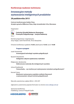 Innowacyjne metody wytwarzania inteligentnych produktów