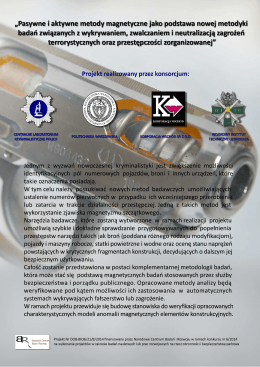 &bdquo;Pasywne i aktywne metody magnetyczne jako podstawa nowej