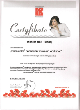 „swiss color® permanent make up workshop”