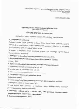 Załacznik nr 1 - Regionalny Ośrodek Polityki Społecznej w Zielonej