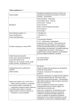 Lista podstawowa projektów EFS