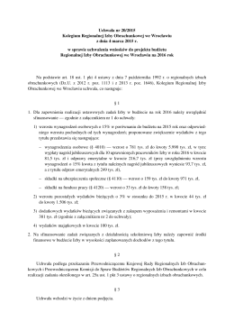 Uchwała nr 20/2015 Kolegium Regionalnej Izby Obrachunkowej we