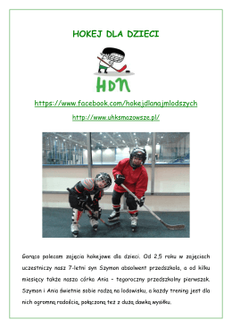 Hokej dla dzieci - Przedszkole 196