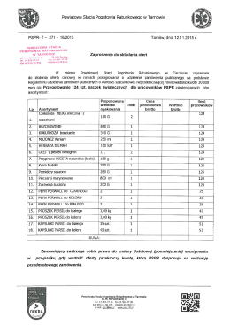 pobierz plik - Powiatowa Stacja Pogotowia Ratunkowego w Tarnowie