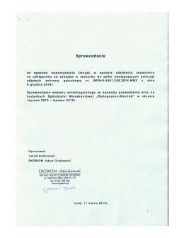Sprawozdanie ornitologiczne
