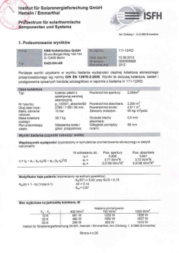 Skr&oacute;cony raport z test&oacute;w K423 DH AR