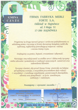 FIRMA FABRYKA MEBLI