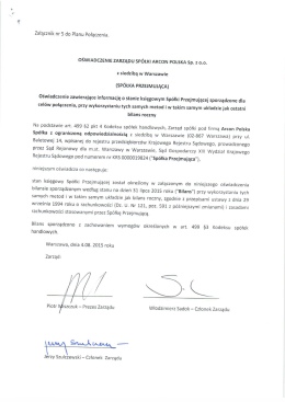 Załacznik 5 - Arcon Polska Sp. z oo