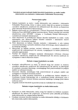 Załącznik do zarządzenia