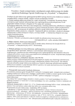 Procedury- Zasady postępowania o przyłączenie prądu