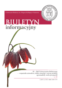 Biuletyn Informacyjny UR w Krakowie nr 1 (93)
