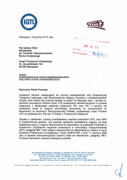 tutaj - Izba Gospodarcza Transportu Lądowego