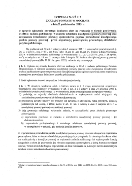 Uchwała nr 127/15 Zarządu Powiatu w Mogilnie z dnia 21