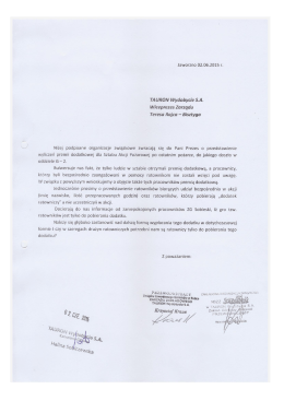 TAURON Wydobycie 5.A. Wiceprezes Zarządu