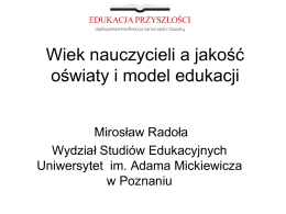 Wiek nauczycieli w polskiej szkole
