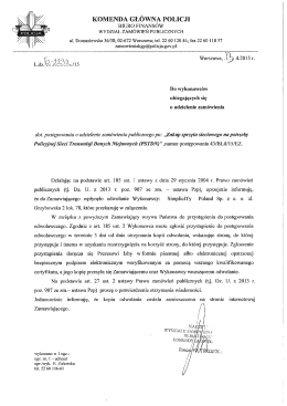 Informacja o wniesieniu odwołania+kopia odwołania, nr sprawy 43