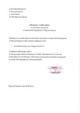 Zesp&oacute;ł Szk&oacute;ł Specjalnych w Słupi pod Kępnem ul
