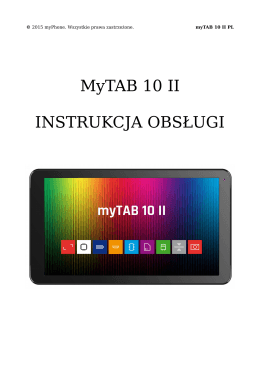 Instrukcja obsługi tabletu