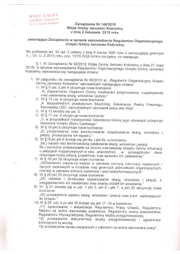 WÓJT GMINY - Urząd Gminy Janowiec Kościelny
