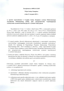 Zarządzenie nr 0050.141.2015
