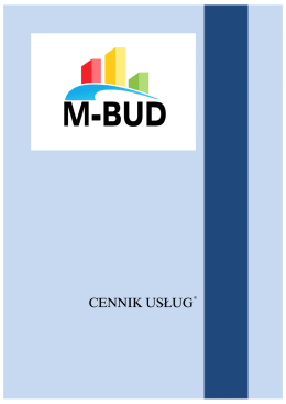 Cennik - m-bud-budownictwo.pl
