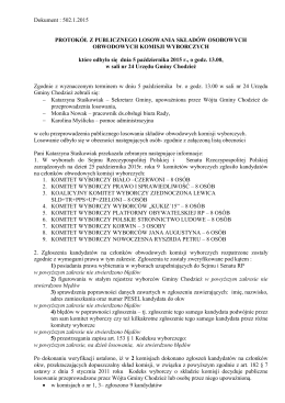 2013/029688 0 1 protokół z losowania obwodowych komisji