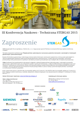 Zaproszenie Stergas 2015