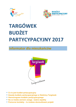 Informator Targówka - Budżet partycypacyjny – Warszawa