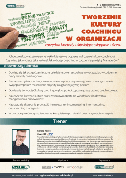 Tworzenie kultury coachingu w organizacji