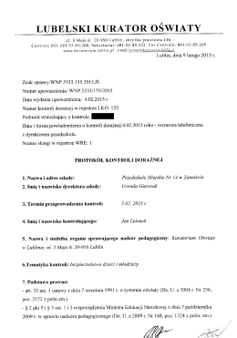 LUBELSKI KURATOR OŚWIATY