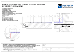 balkon wspornikowy z profilem okapowym pdm z posadzką