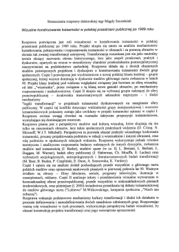 Streszczenie rozprawy doktorskiej mgr Magdy Szcześniak Wizuaine