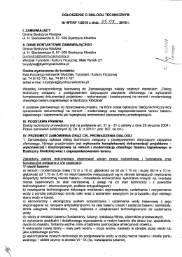 dialog techniczny - basen dokumentacja