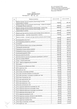 Cennik badań radiologicznych